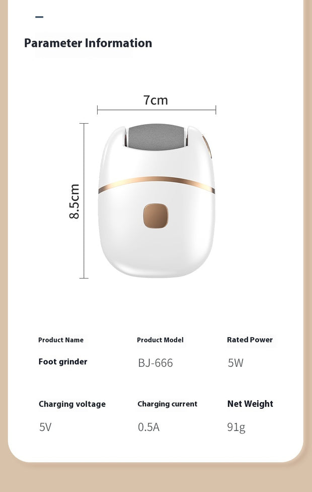 Electric Foot Grinder Household Automatic Foot Grinding For Removing Dead Skin And Calluses A  For Beautiful Feet And Foot Care