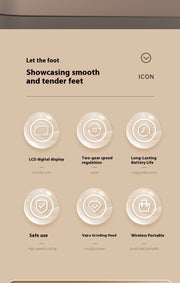 Electric Foot Grinder Household Automatic Foot Grinding For Removing Dead Skin And Calluses A  For Beautiful Feet And Foot Care